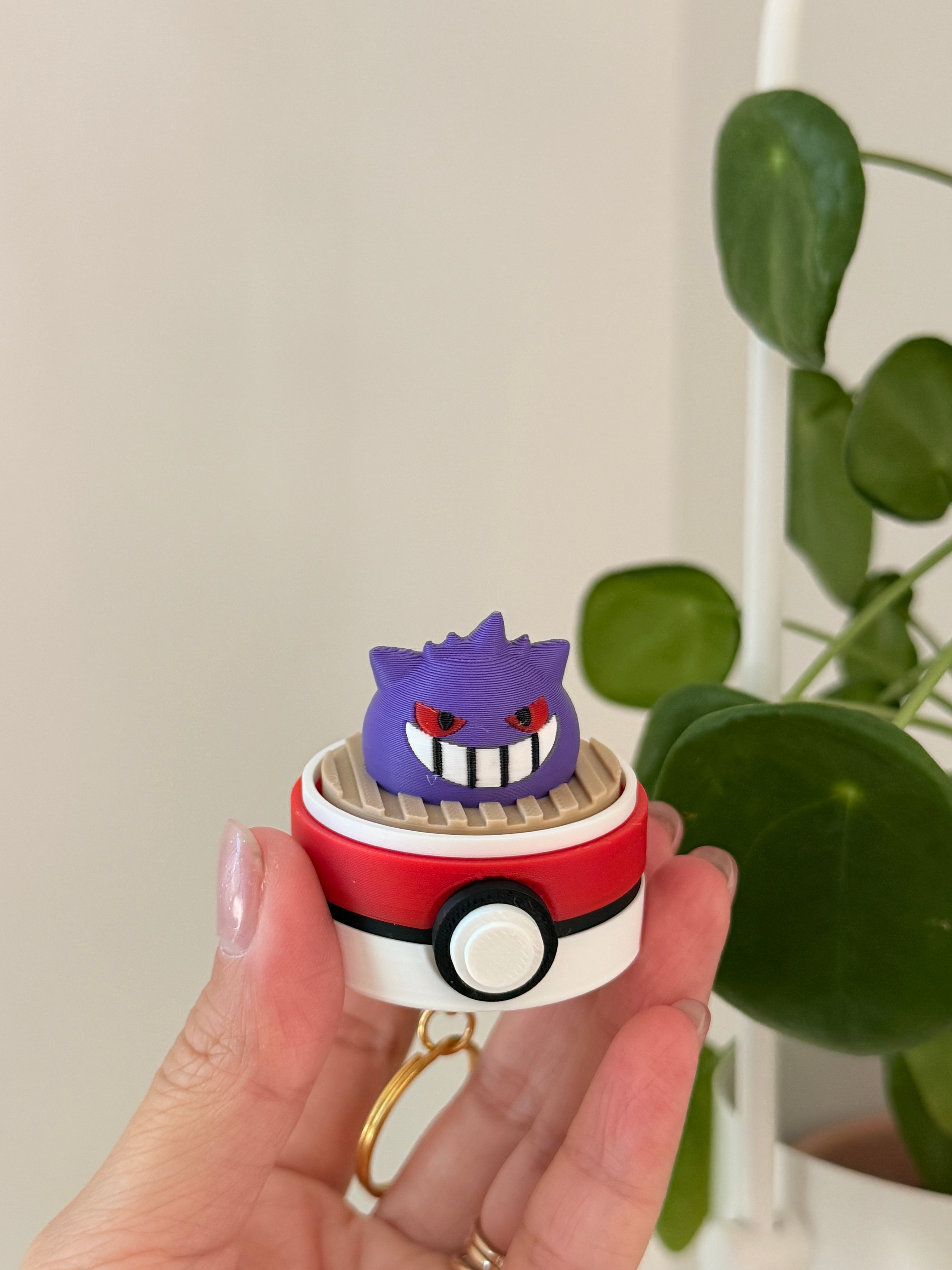 Pokémon Dim Sum Clicker Keychain | 3D Printed Fidget Keychain | Pikachu, Ditto, Gengar, Jigglypuff, Rayquaza | Cute Desk Toy Gift
