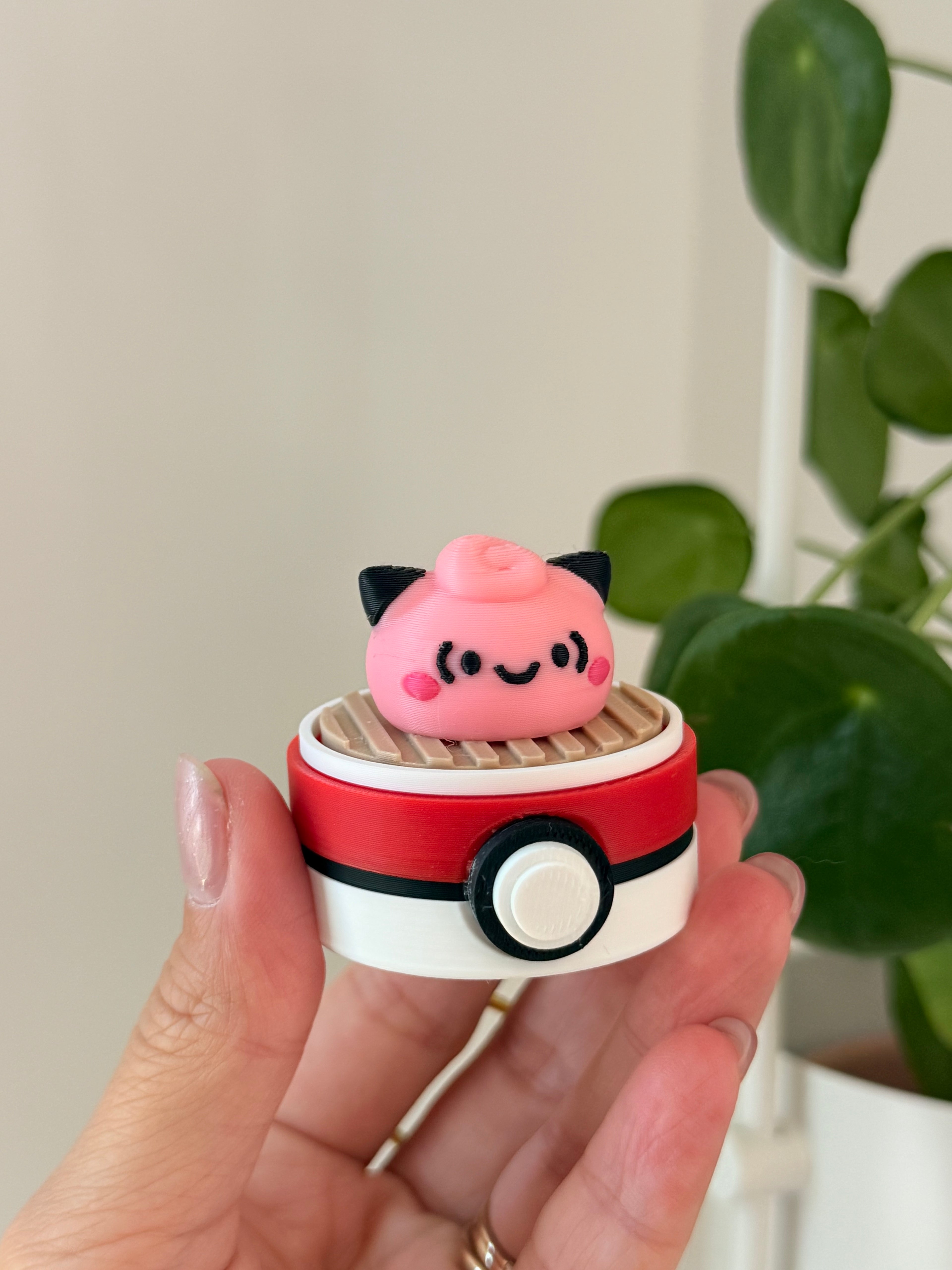 Pokémon Dim Sum Clicker Keychain | 3D Printed Fidget Keychain | Pikachu, Ditto, Gengar, Jigglypuff, Rayquaza | Cute Desk Toy Gift