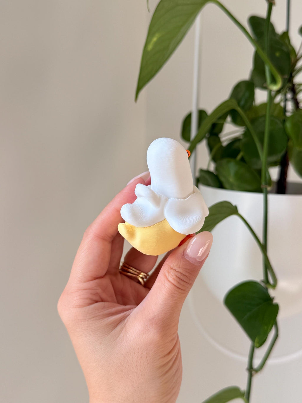 3D Printed Banana Duck Fidget Clicker Toy | Kawaii Desk Accessory __etsy:7877803410