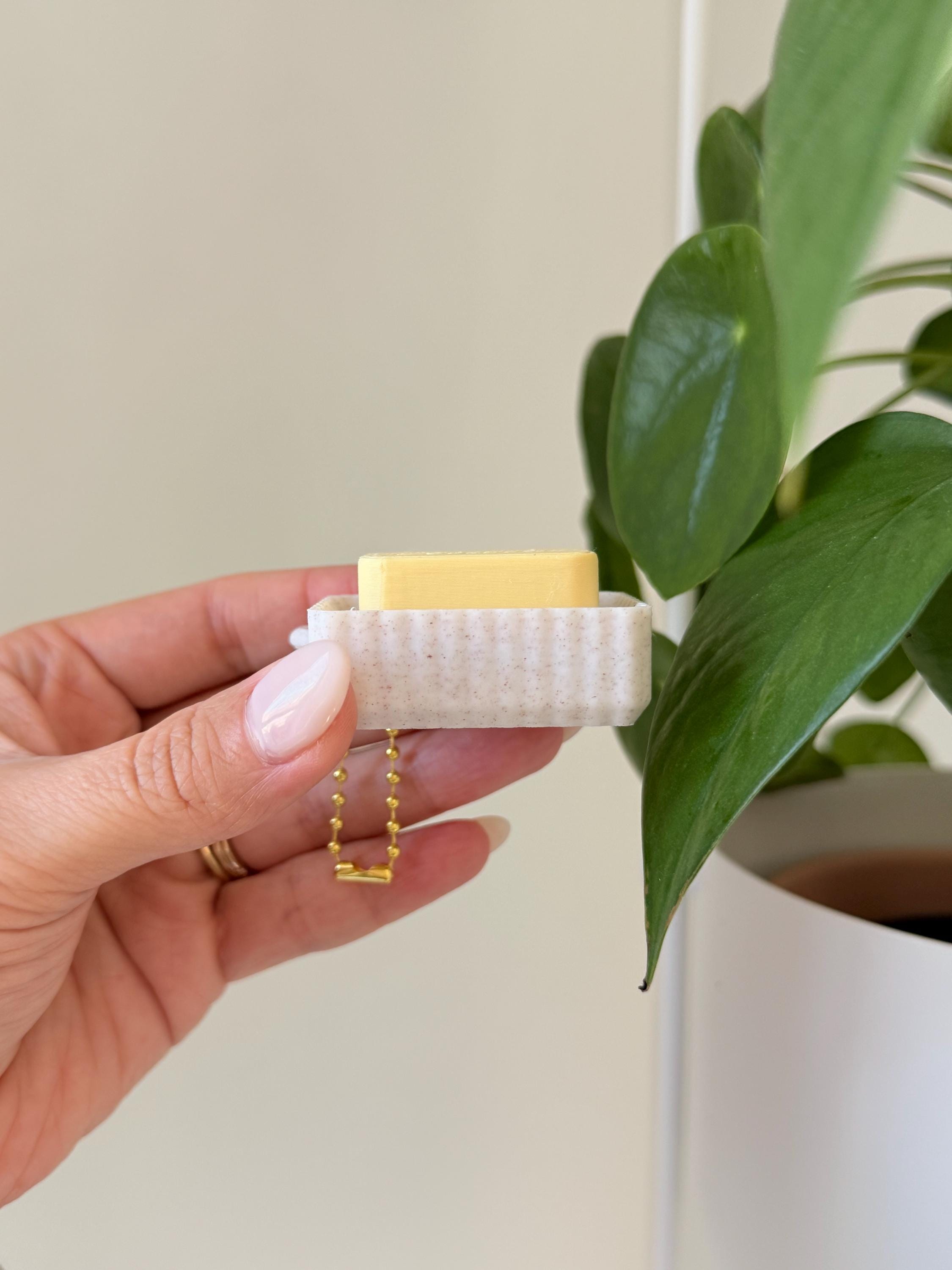 3D Printed Butter Fidget Clicker Keychain | Clicky or Silent Option | Desk Accessory __etsy:7886671731