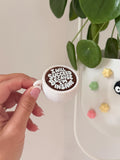 3D Printed Coffee Matcha Fidget Clicker | "I Will Succeed Because I'm Insane" Desk Toy __etsy:8138422649