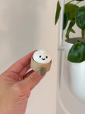 3D Printed Dumpling Fidget Clicker, Kawaii Desk Toy, Sensory Keychain Fidget Button __etsy:8089452807