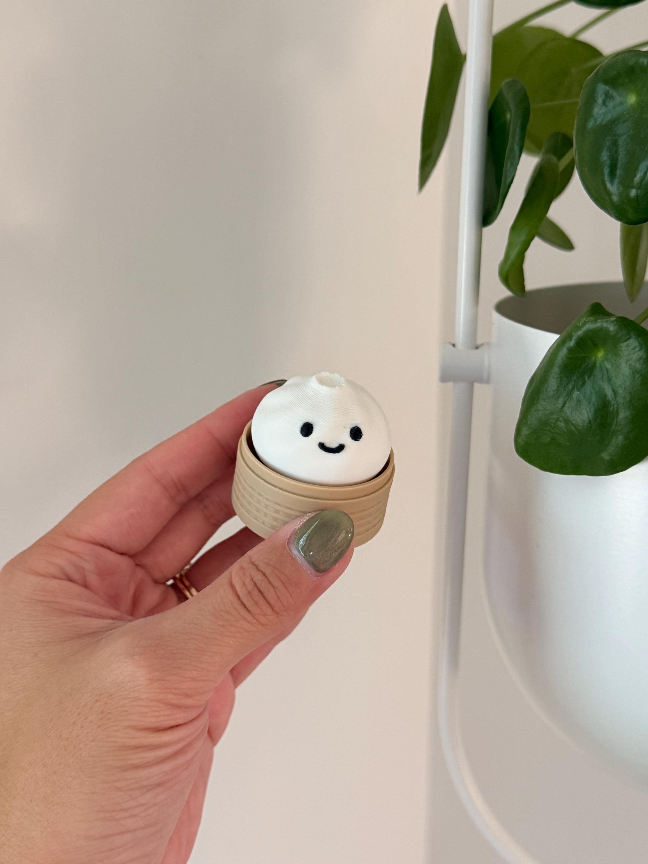 3D Printed Dumpling Fidget Clicker, Kawaii Desk Toy, Sensory Keychain Fidget Button __etsy:8089452807