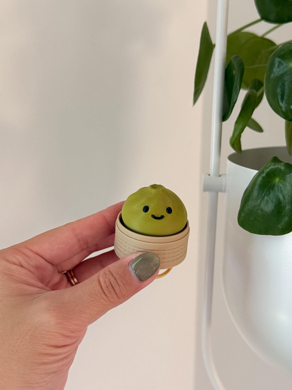 3D Printed Dumpling Fidget Clicker, Kawaii Desk Toy, Sensory Keychain Fidget Button __etsy:8041541900