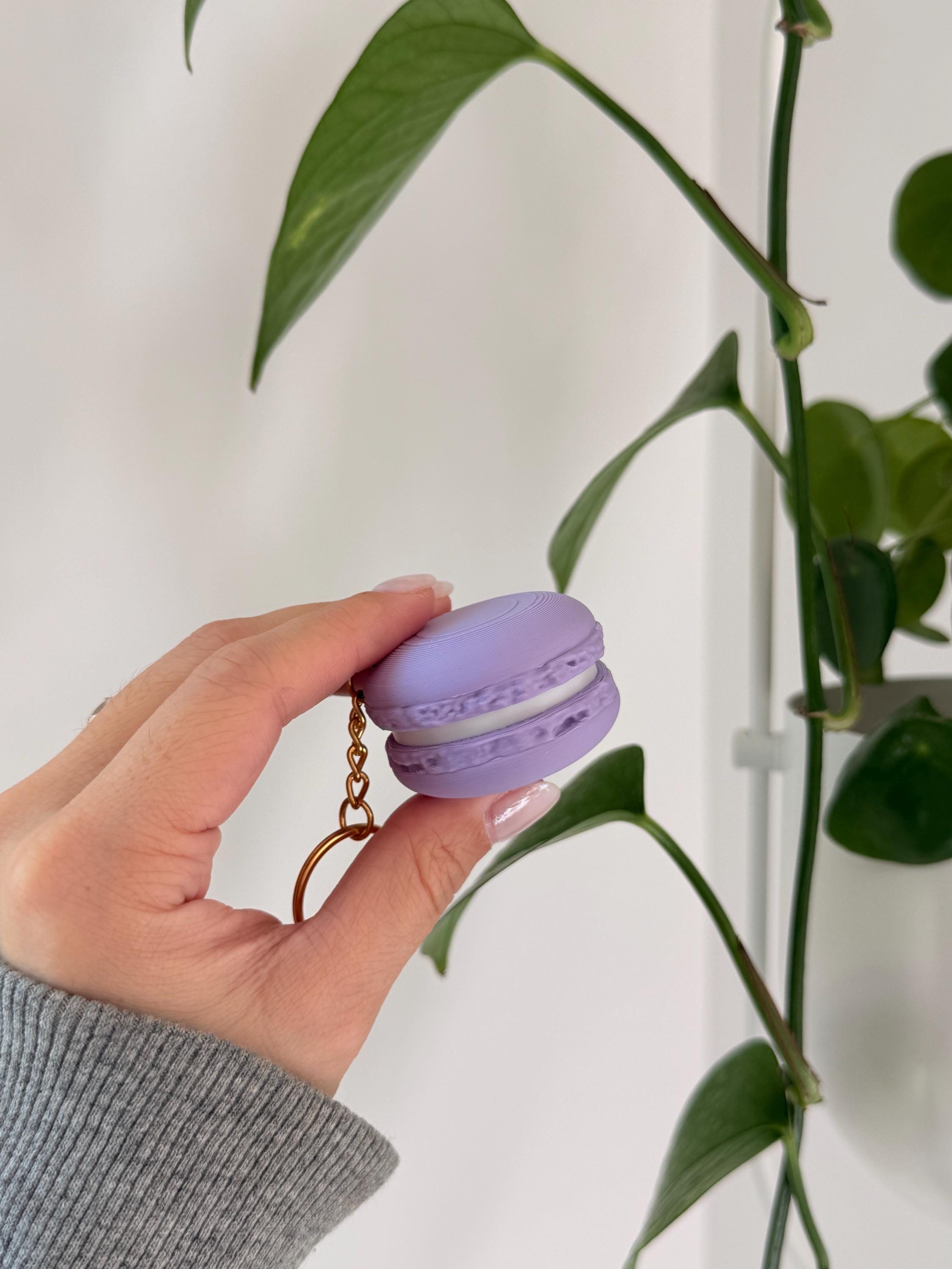 3D Printed Macaron Fidget Clicker | Strawberry, Lemon, Pistachio, Lavender Flavors (Clicky or Silent) __etsy:7936486628
