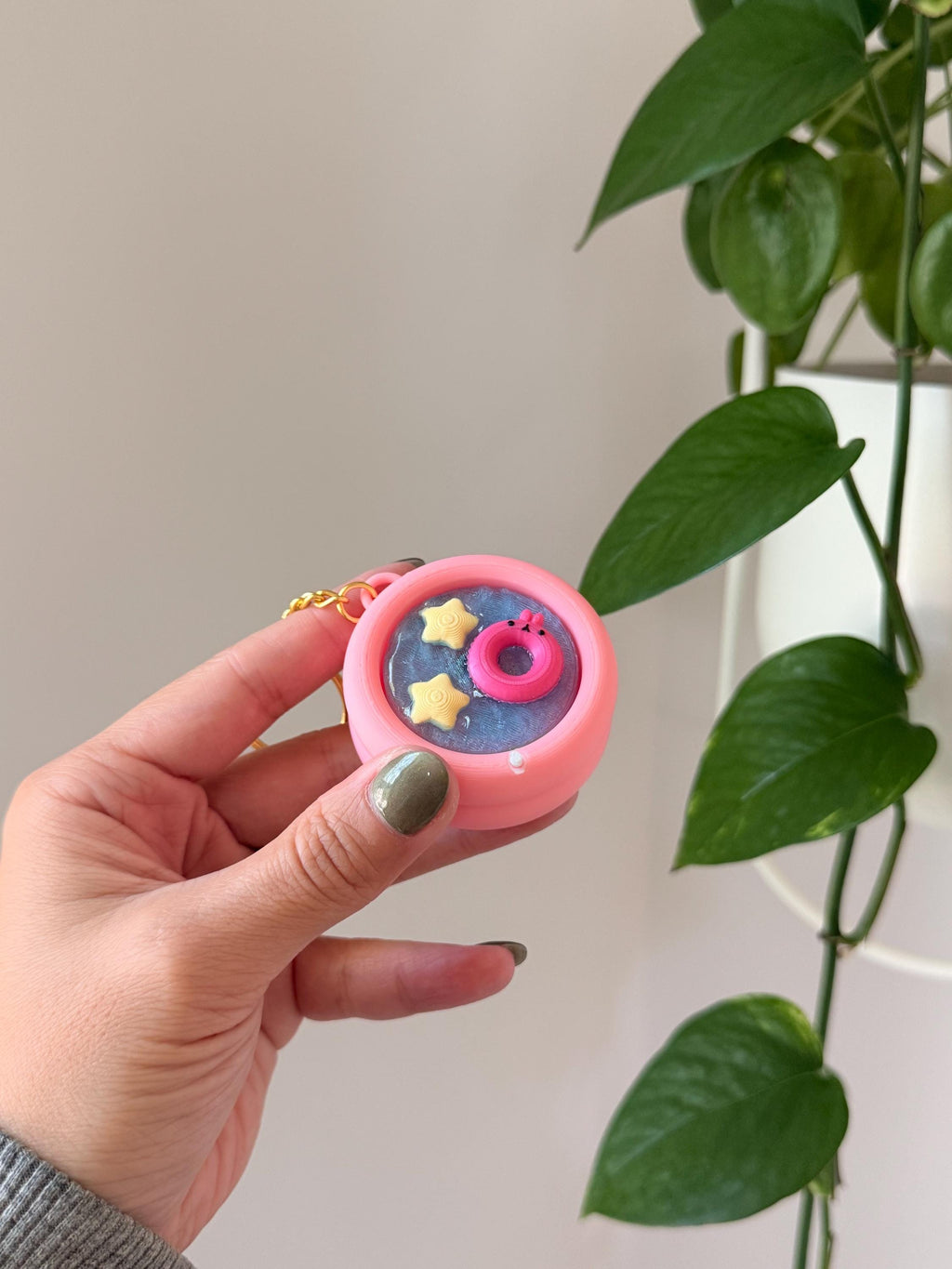 3D Printed Pool Float Fidget Keychain | Clicky or Silent Sensory Toy __etsy:8088641549