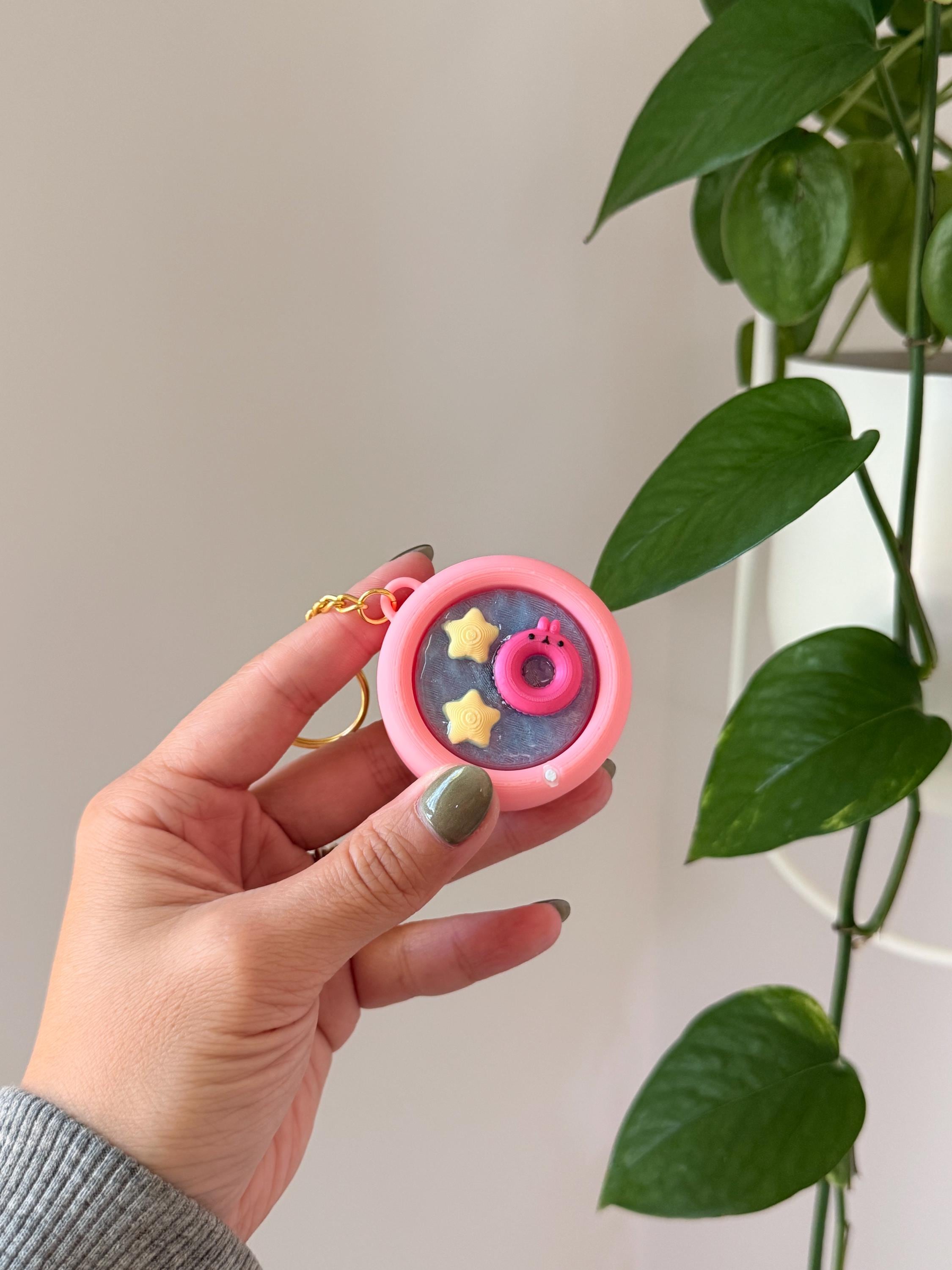 3D Printed Pool Float Fidget Keychain | Clicky or Silent Sensory Toy __etsy:8088641539