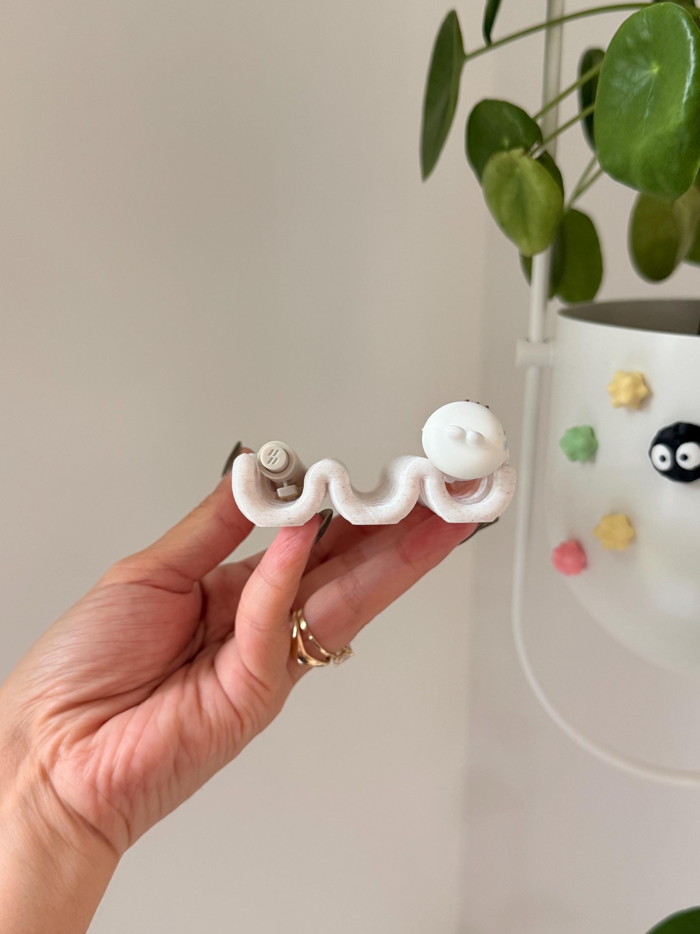 3D Printed Wavy Pen Holder Desk Organizer | Squiggle Pencil Tray | Minimalist Pastel Office Decor __etsy:8104484729