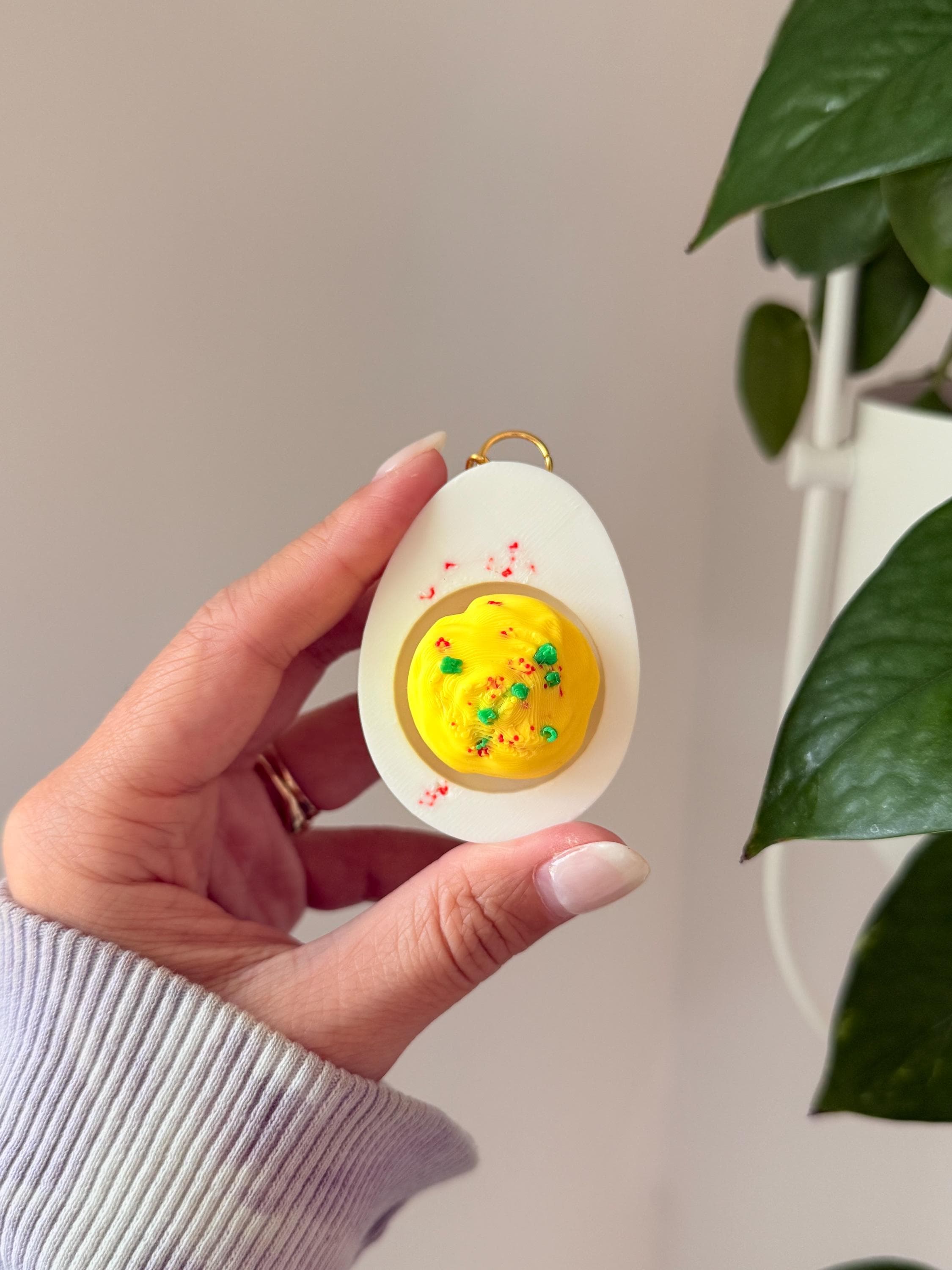 Deviled Egg Fidget Clicker Toy | 3D Printed Desk Gadget __etsy:8034879437