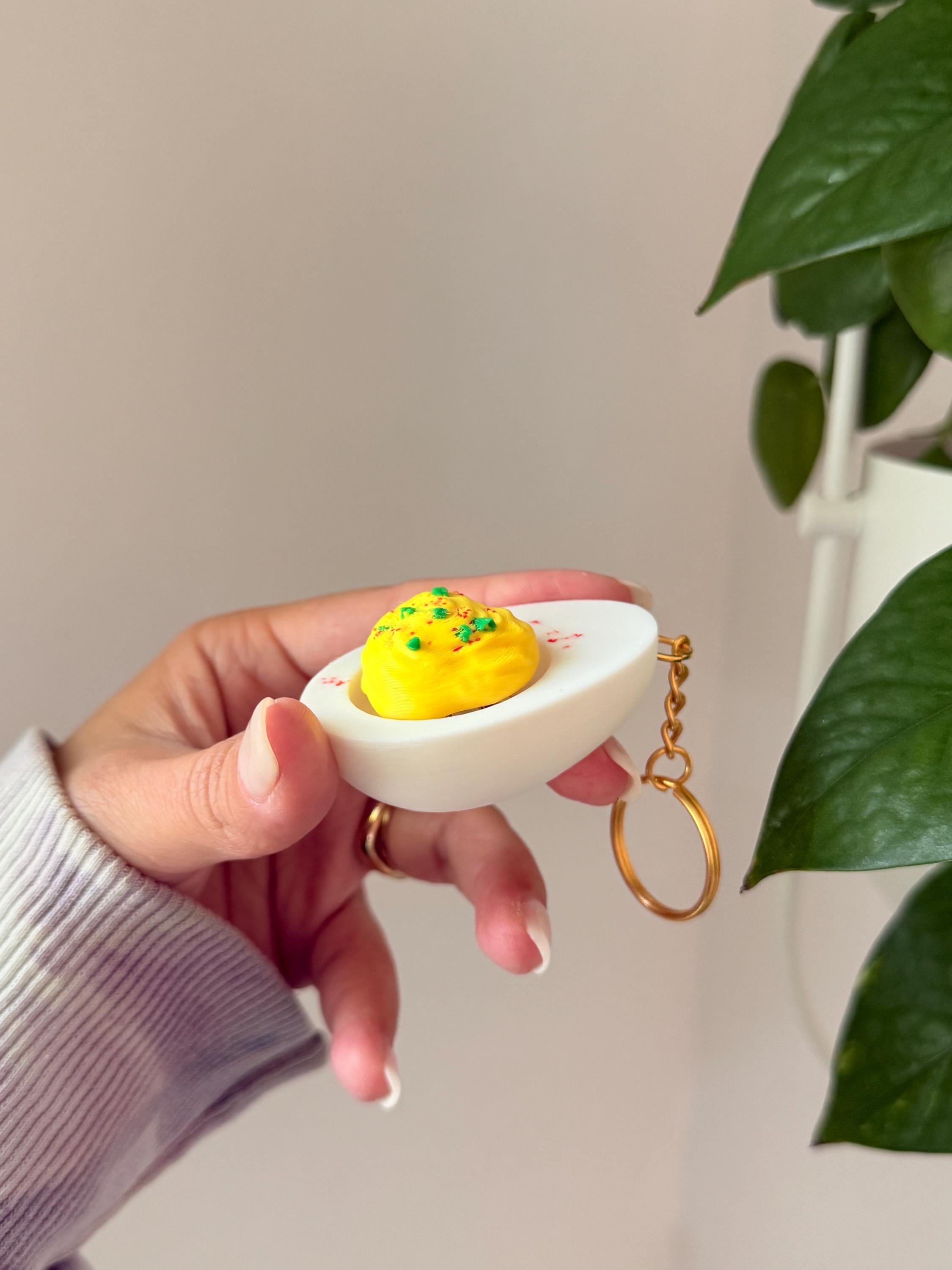 Deviled Egg Fidget Clicker Toy | 3D Printed Desk Gadget __etsy:7986940242