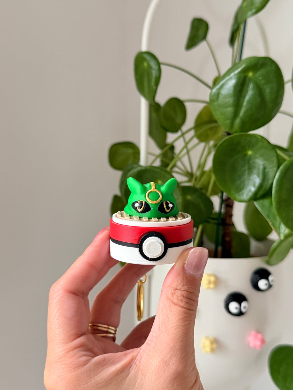 Pokémon Dim Sum Clicker Keychain | 3D Printed Fidget Keychain | Pikachu, Ditto, Gengar, Jigglypuff, Rayquaza | Cute Desk Toy Gift