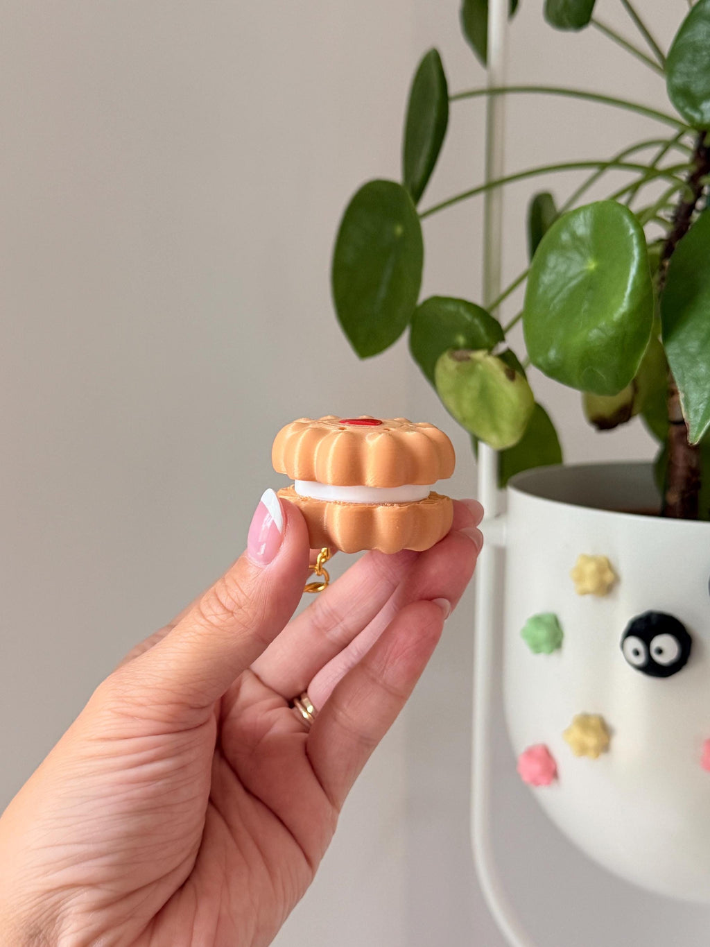 Shortbread Cookie Fidget Clicker, Heart Jam Sandwich Toy, 3D Printed Keychain Accessory __etsy:8133271521