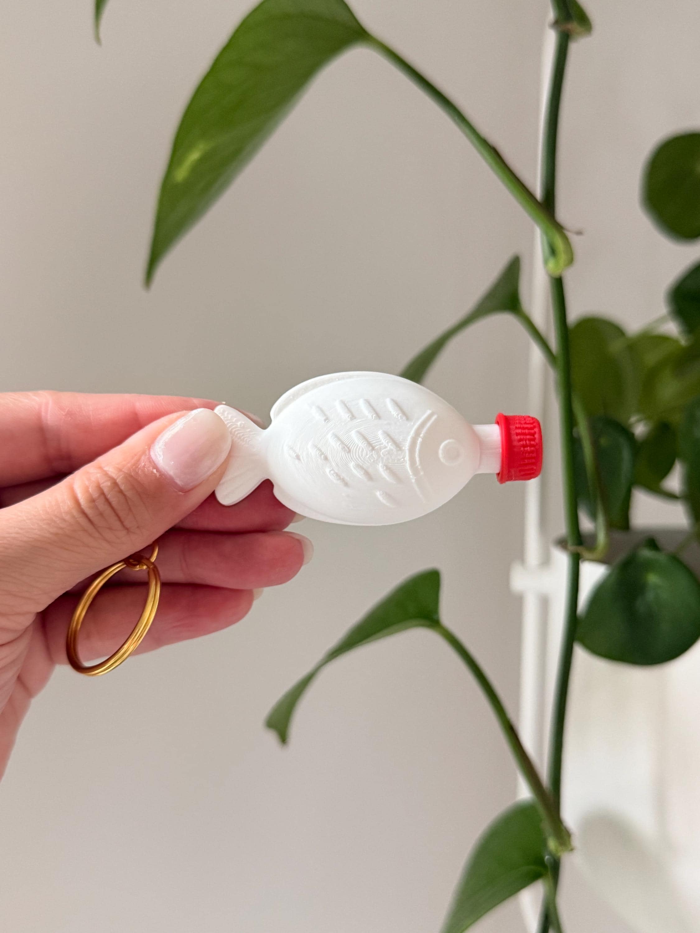 Soy Sauce Fish Bottle Keychain | 3D Printed Kawaii Desk Clicker __etsy:7988715121
