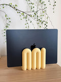Wavy Laptop Stand | Sculptural 3D Printed Desk Organizer | Modern MacBook Dock __etsy:8102856616