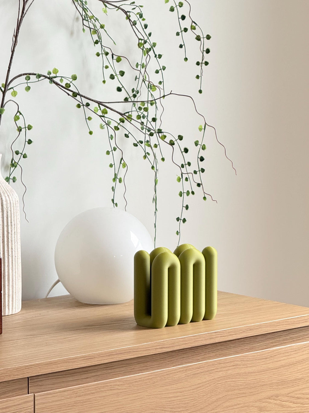 Wavy Laptop Stand | Sculptural 3D Printed Desk Organizer | Modern MacBook Dock __etsy:8116808656