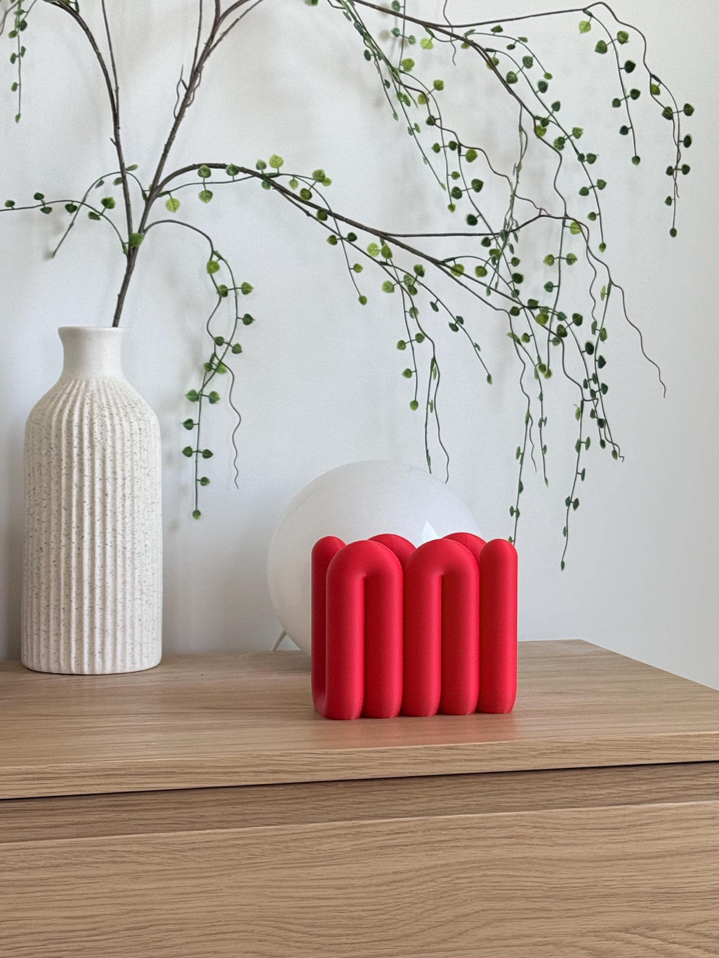 Wavy Laptop Stand | Sculptural 3D Printed Desk Organizer | Modern MacBook Dock __etsy:8128928158