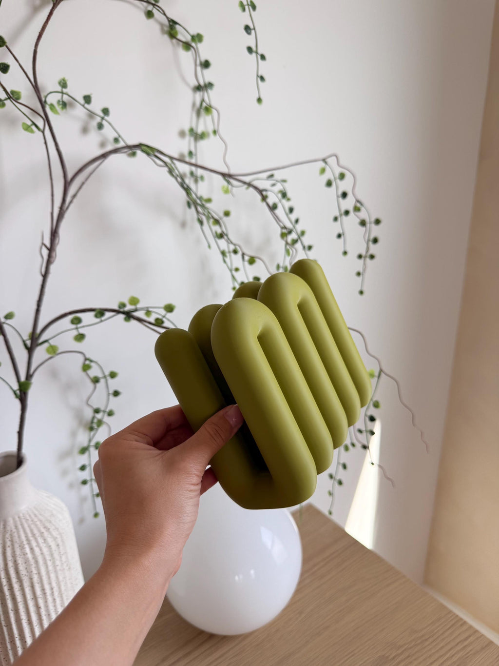 Wavy Laptop Stand | Sculptural 3D Printed Desk Organizer | Modern MacBook Dock __etsy:8177684989
